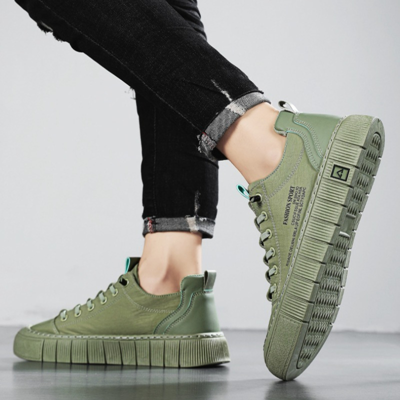 Men'S Shoes Slip On - Men's Chunky Sole Low Top Canvas