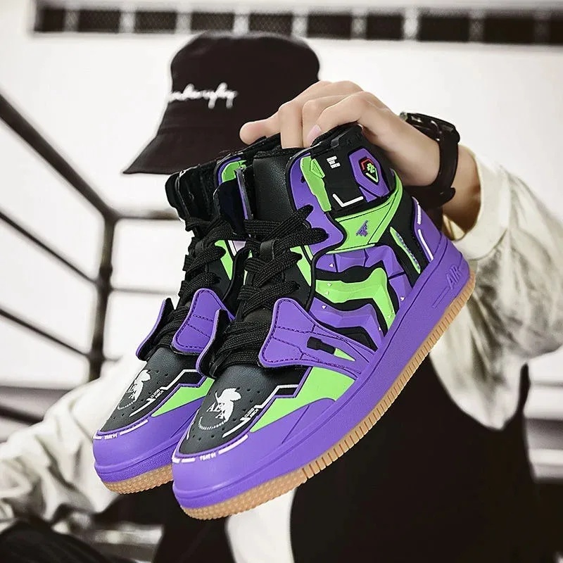 Men'S Shoes For Suits - Premium Cosplay Outfit EVANGELION Basketball Shoes
