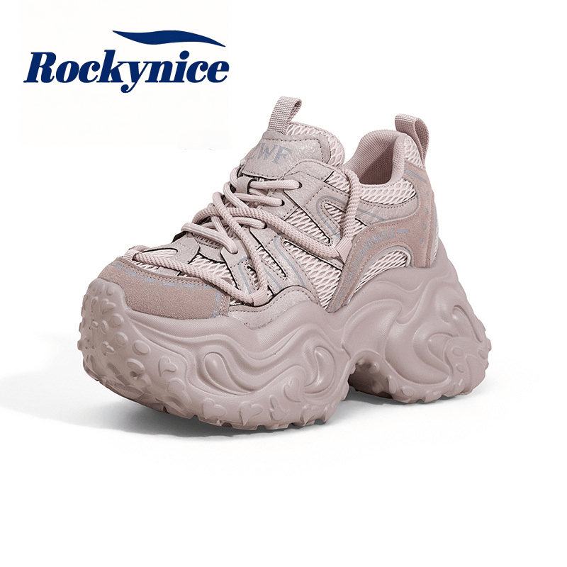 Mesh Trainer Breathable - New High Platform Sneakers Women Autumn
