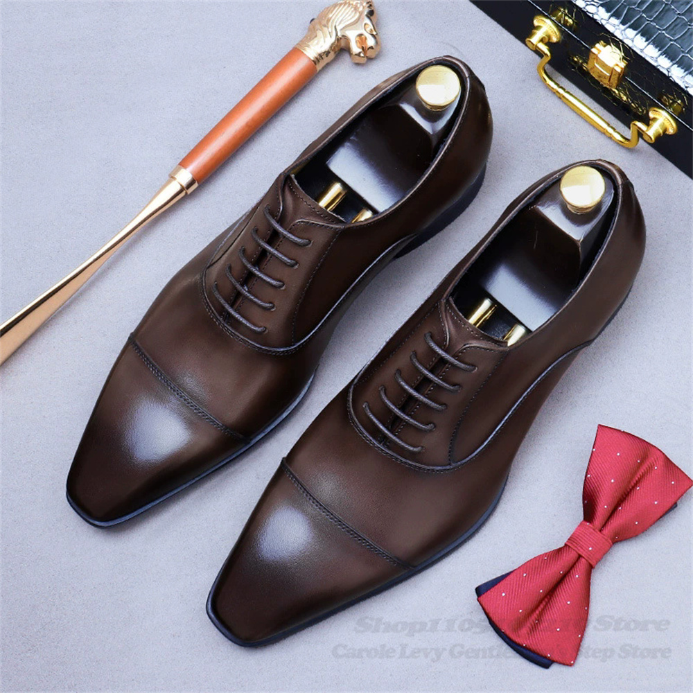 Men Oxford Leather Shoes New B - Men'S Shoes For Suits 评论和价格
