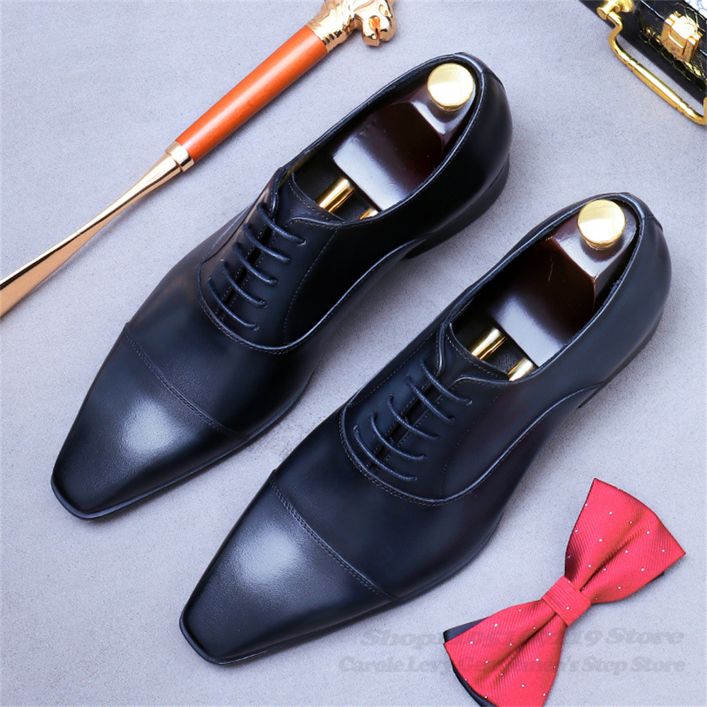 Men Oxford Leather Shoes New B - Men'S Shoes For Suits 评论和价格