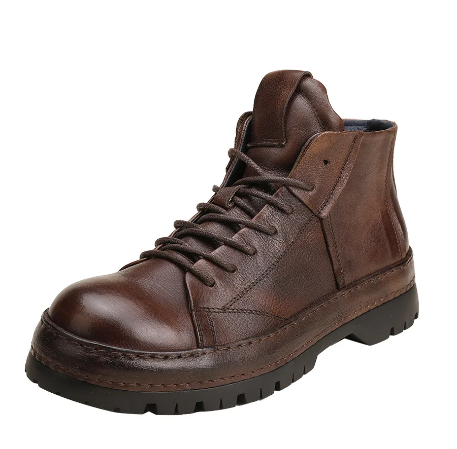 Vintage British Men Ankle Boot - Men'S Shoes Brogues 评论和价格