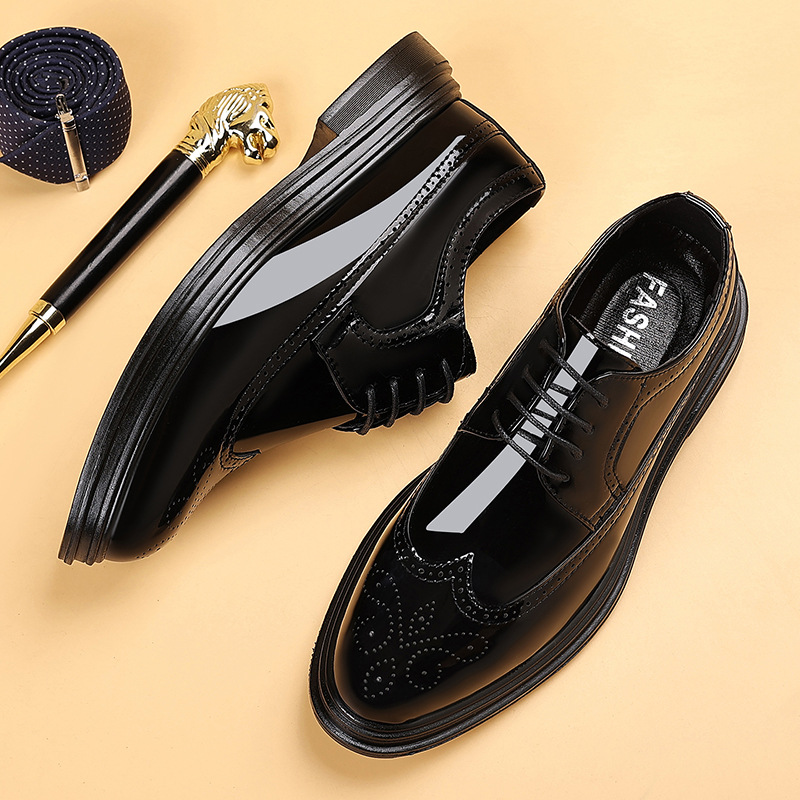 Men's Patent Leather Brogue Dr - Men'S Shoes Brogues 评论和价格