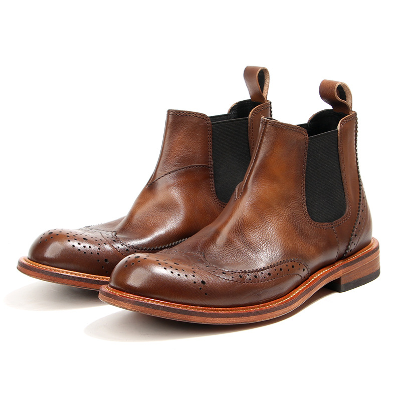 New Handmade Men Vintage Briti - Men'S Shoes Brogues 评论和价格