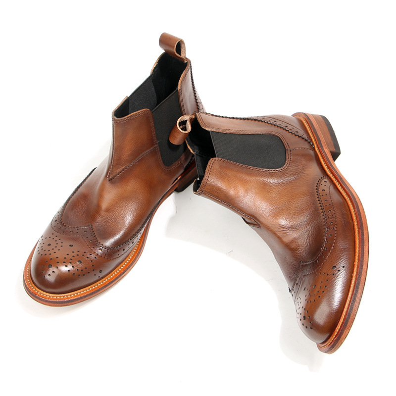New Handmade Men Vintage Briti - Men'S Shoes Brogues 评论和价格