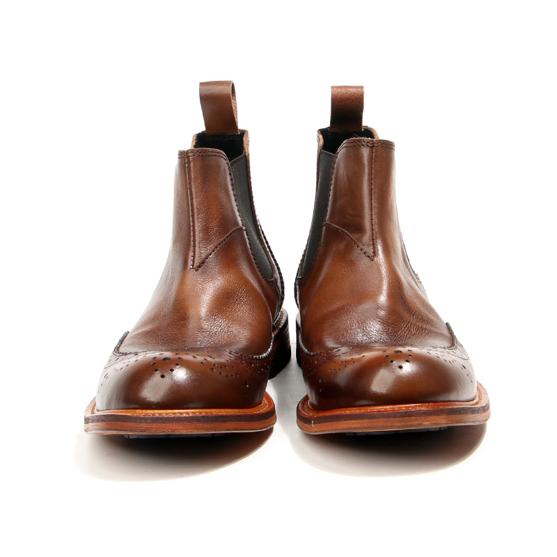 New Handmade Men Vintage Briti - Men'S Shoes Brogues 评论和价格