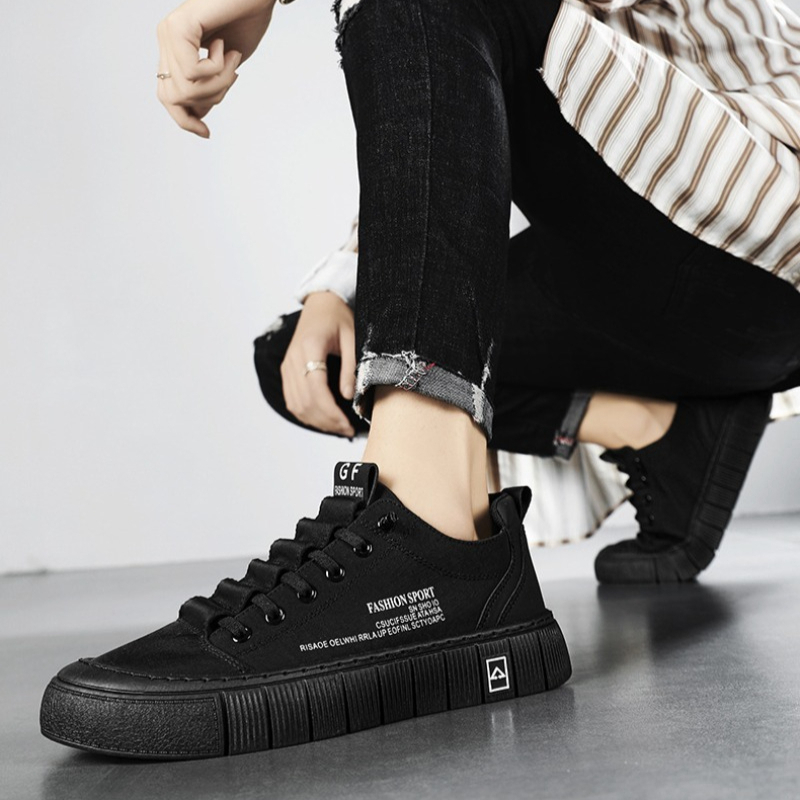 Men's Chunky Sole Low Top Canv - Men'S Shoes Slip On 评论和价格