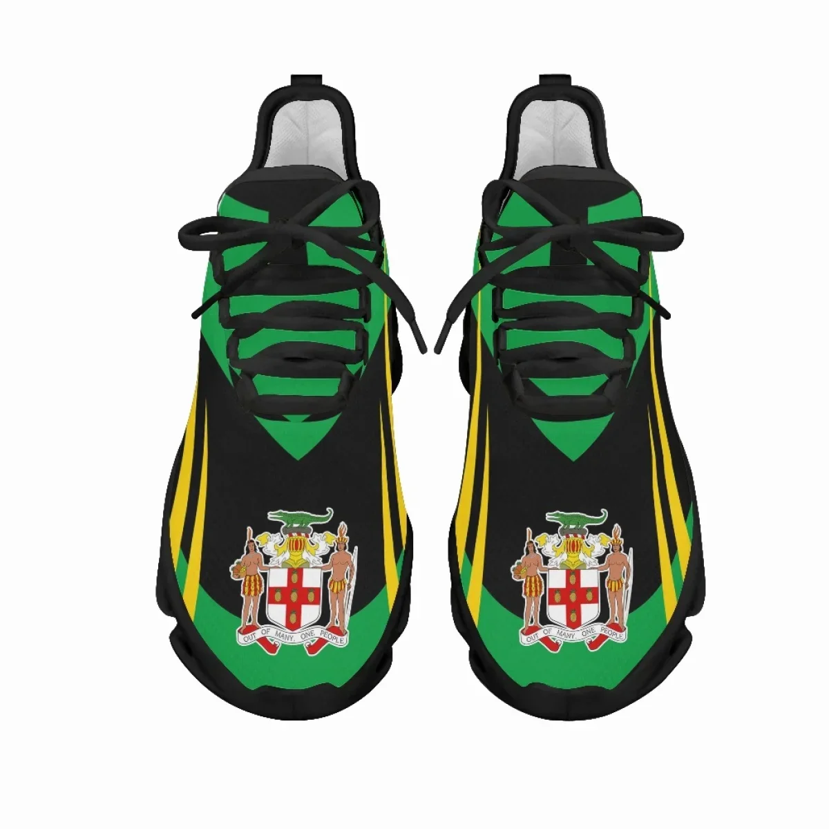 Jamaica Flag Print Shoes Men S - Mesh Trainer Breathable 评论和价格