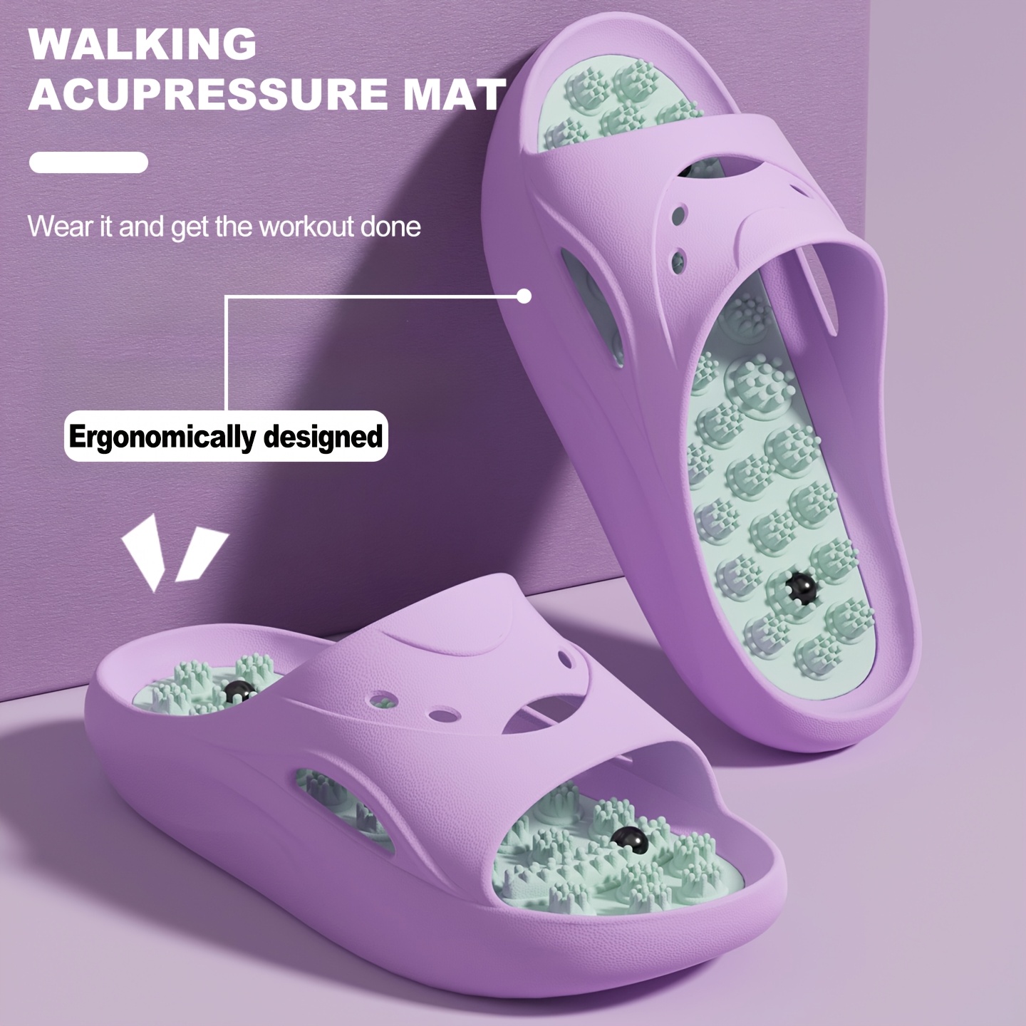 Women Men EVA Massage Slippers - Men'S Shoes To Women'S Size 评论和价格