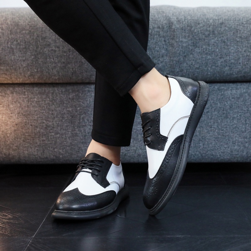 Men's casual Black and white l - Men'S Shoes For Suits 评论和价格