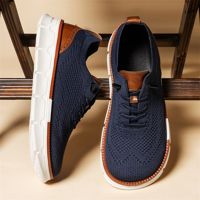 Men Wide Toe Knit Dress Shoes  - Men'S Shoes Brogues 评论和价格