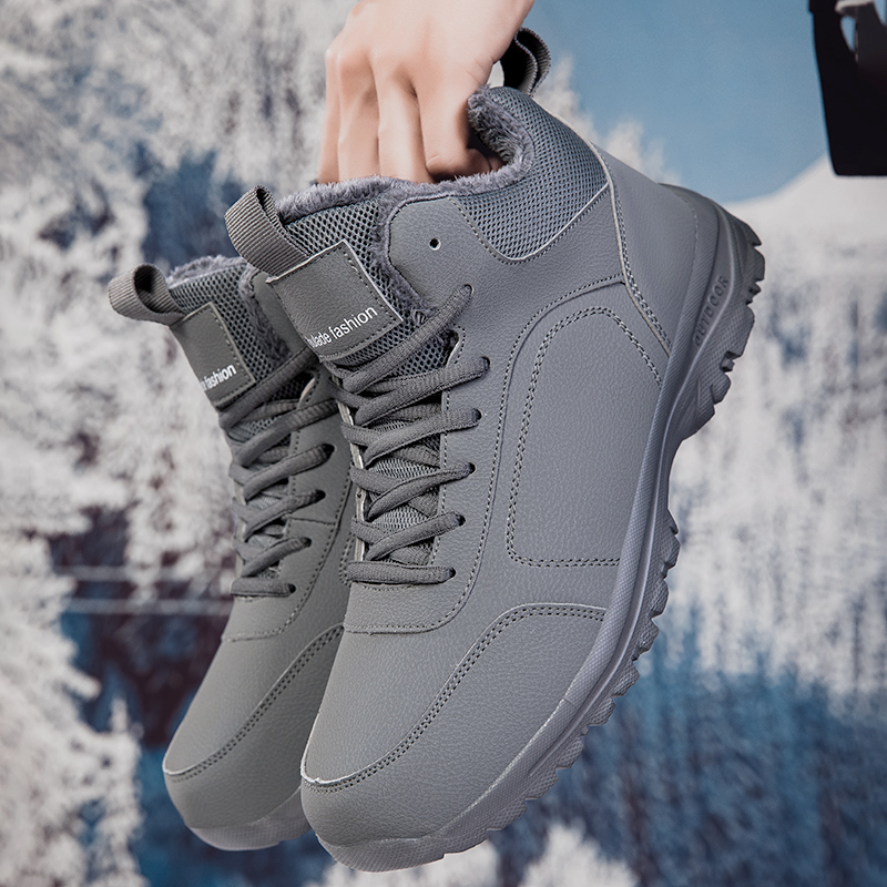 Winter Men's Boots Warm Plush  - Men Shoes On Sale 评论和价格