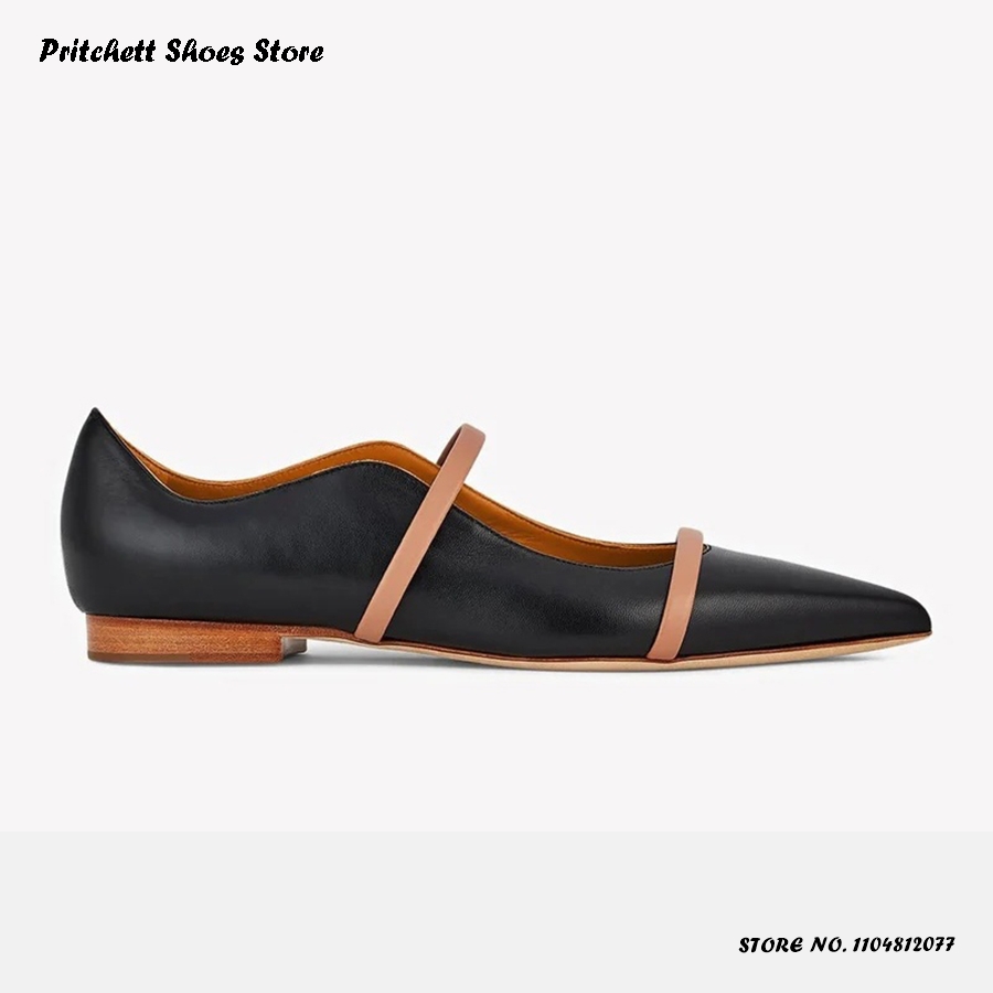 Women's Dual-straps Leather Ba - Men'S Shoes Slip On 评论和价格