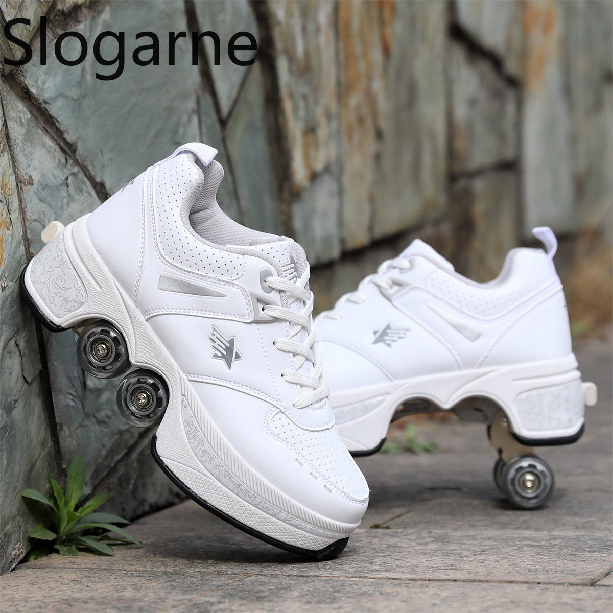 Women 4 Wheels Deformation Rol - Men'S Shoes To Women'S Size 评论和价格
