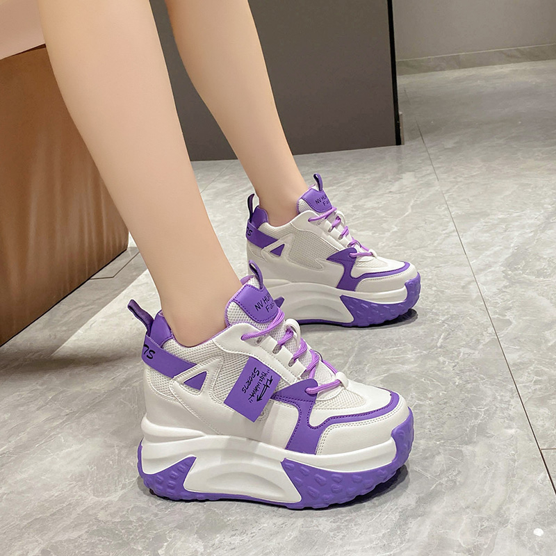 9.5CM Women High Platform Snea - Mesh Trainer Breathable 评论和价格