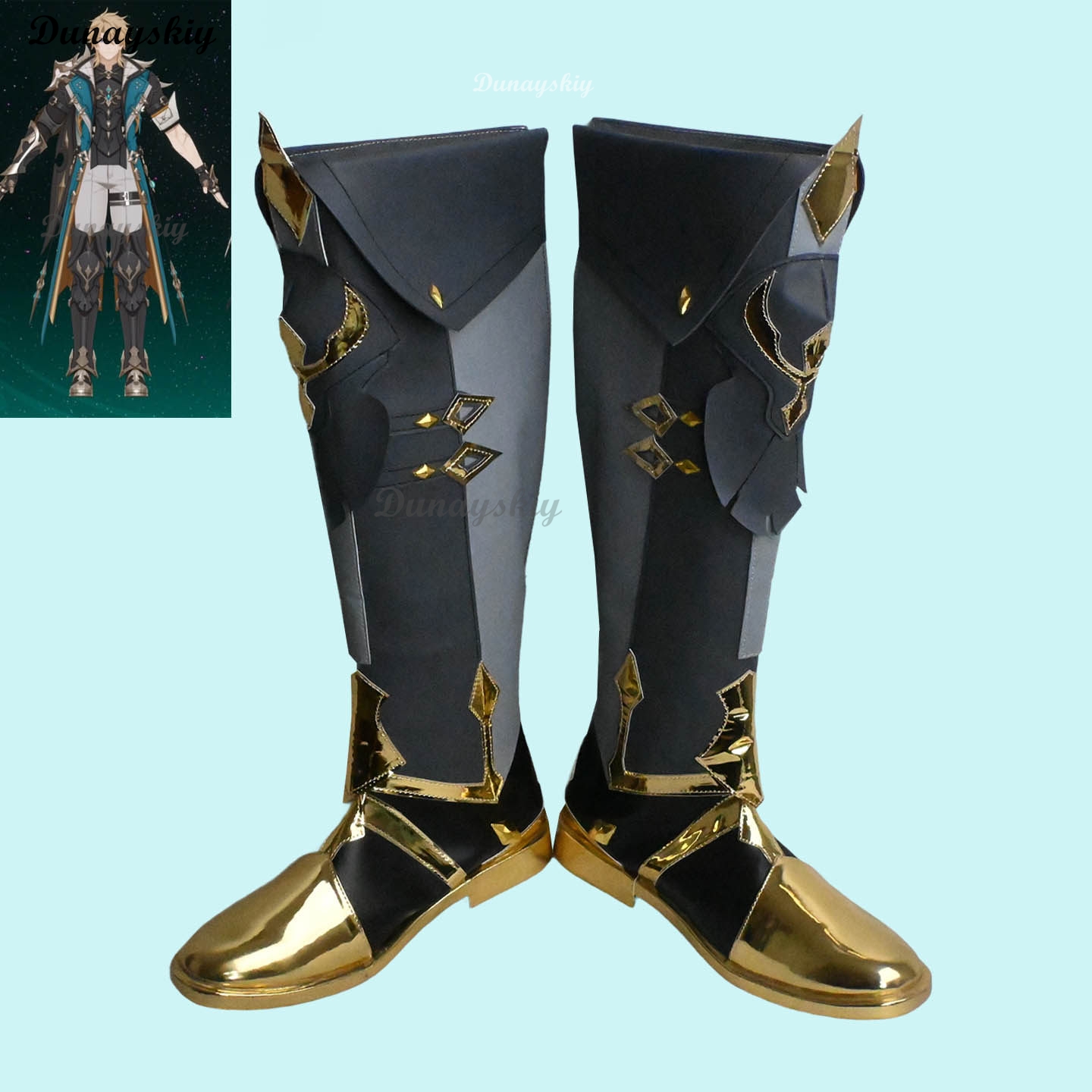 Varka Bareuka Cosplay Boots Ge - Men'S Shoes For Suits 评论和价格