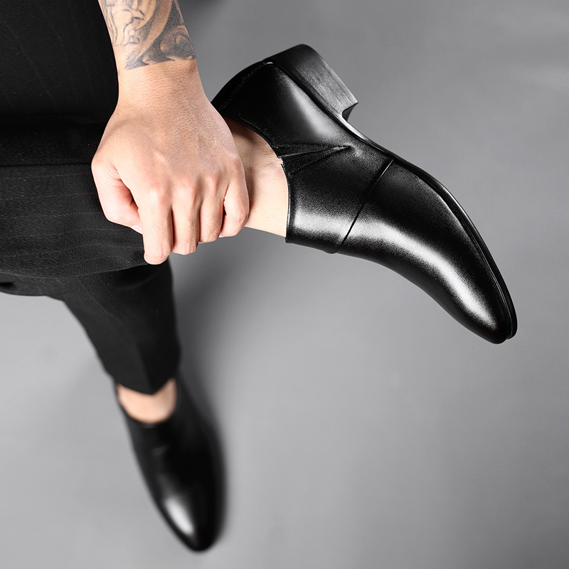 Oxfords Leather Shoes for Men  - Men Shoes For Office Work 评论和价格
