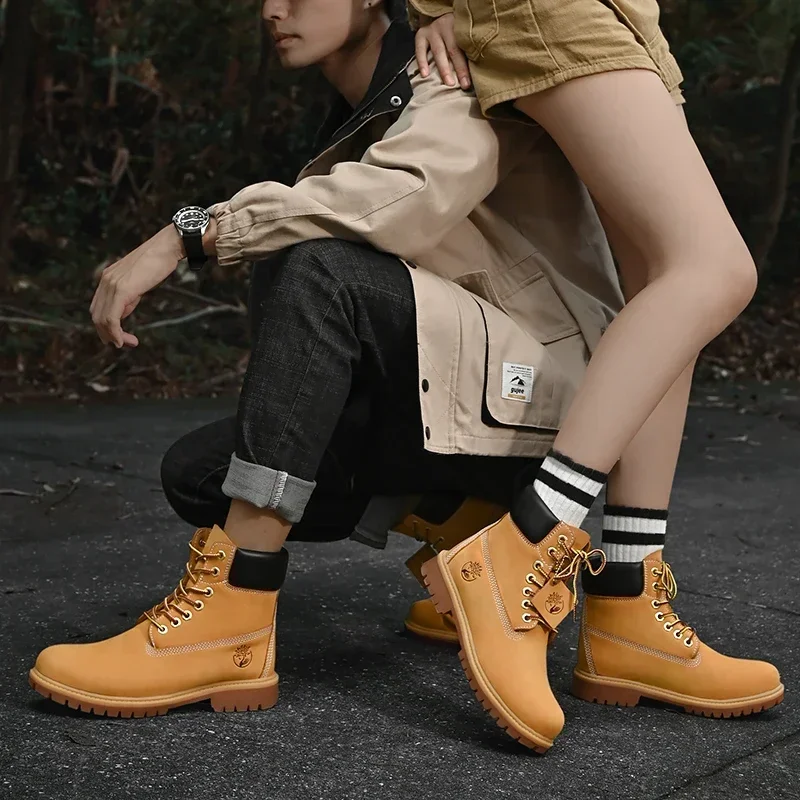 Boots Men High Top Boots High  - Men'S Shoes With Support 评论和价格