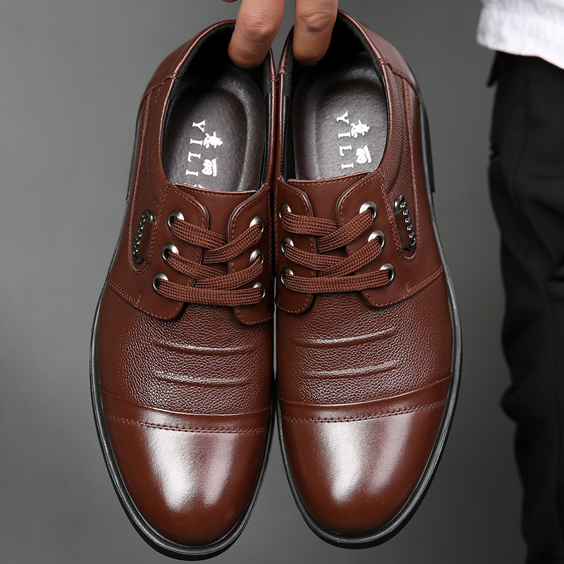 Winter Men Genuine Leather For - Men Shoes For Office Work 评论和价格